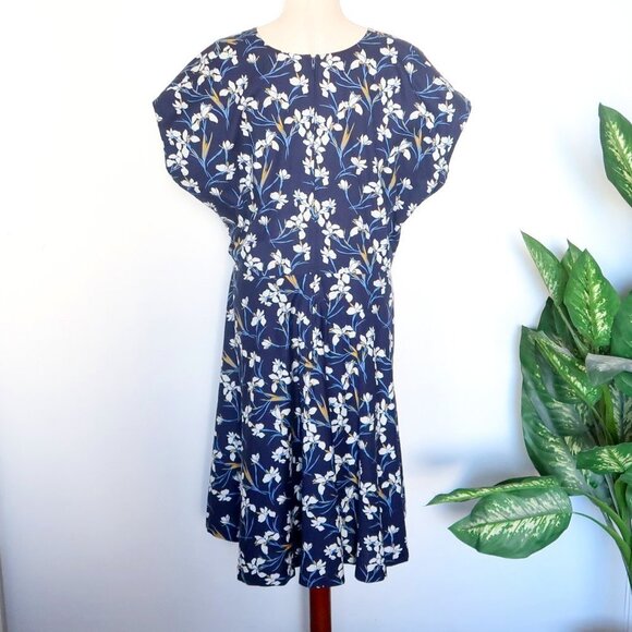 Floral Blue Midi Dress - Picture 9 of 16
